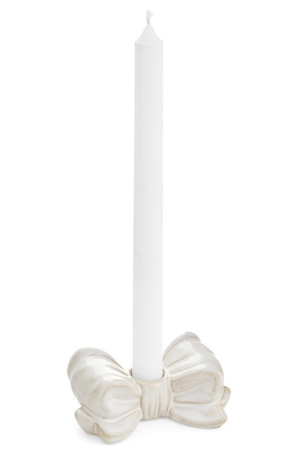 PORCELAIN BOW CANDLE HOLDER