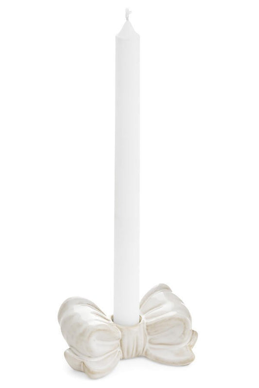 PORCELAIN BOW CANDLE HOLDER