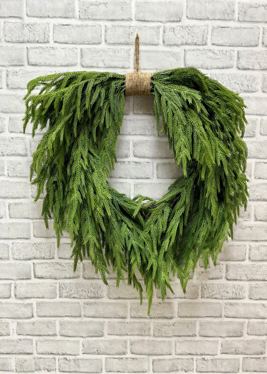 NORFOLK ISLAND PINE HEART WREATH