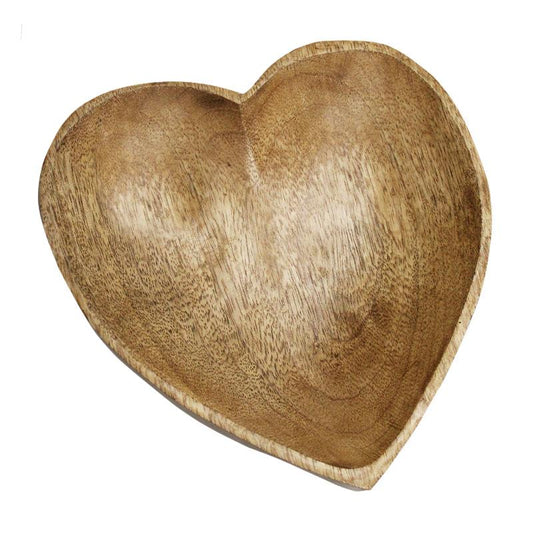 WOODEN HEART PLATE