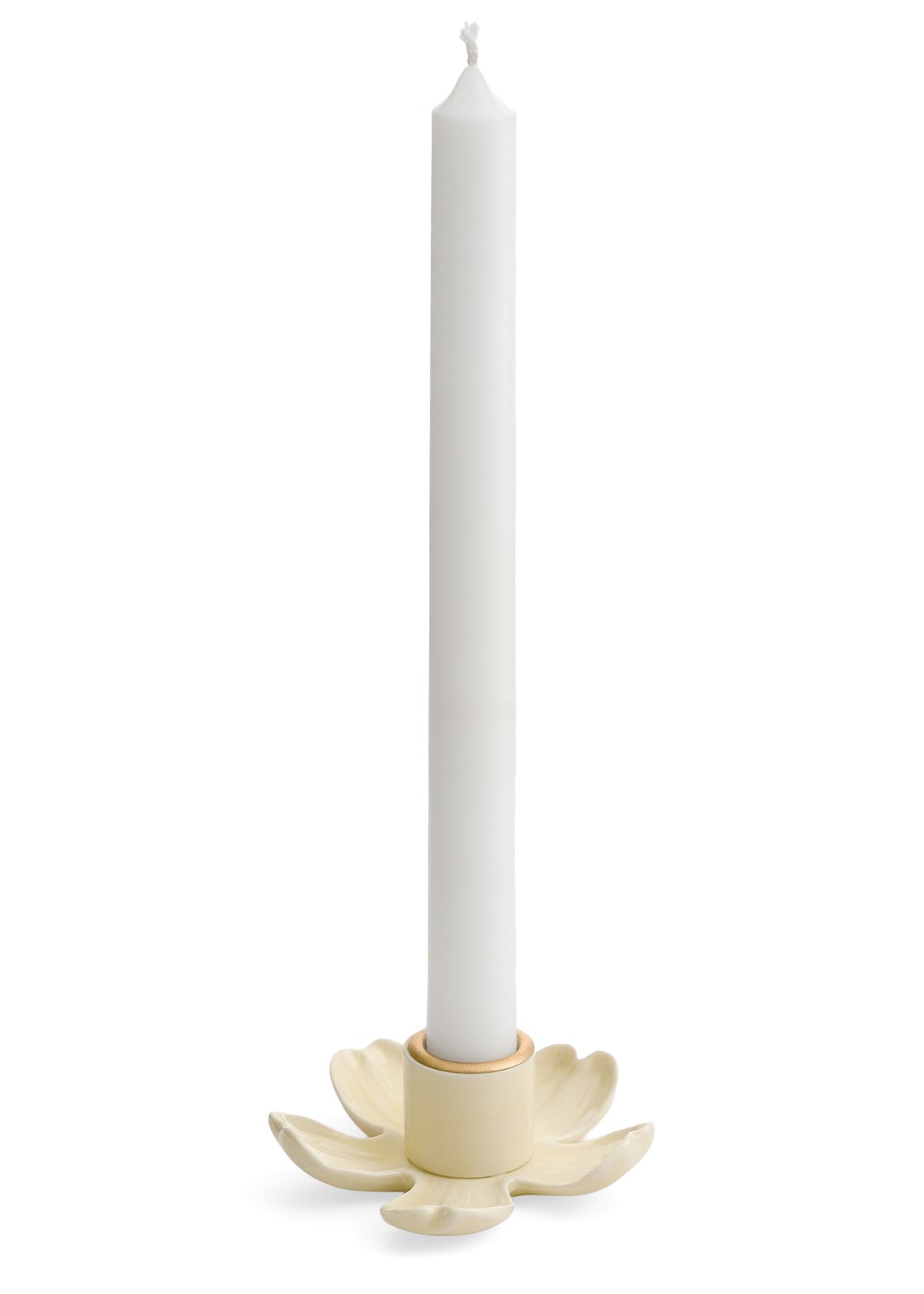 YELLOW FLOWER CANDLE HOLDER