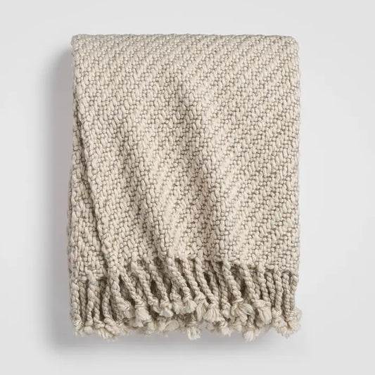 CLOUD CHUNKY KNIT THROW BLANKET