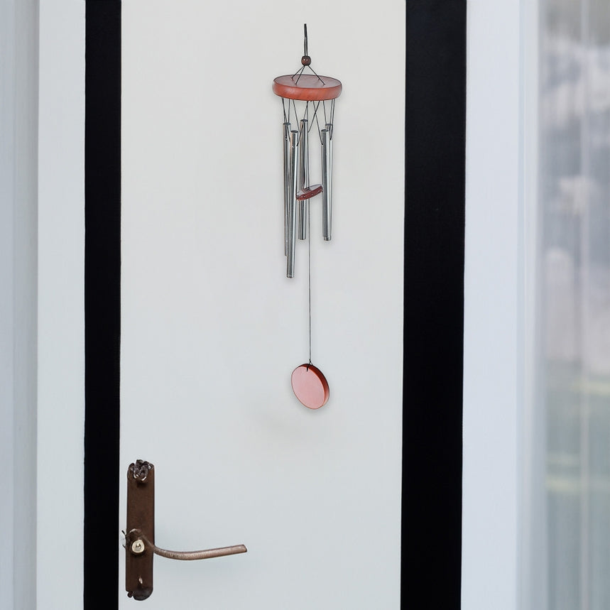 ROUND REDWOOD WINDCHIME