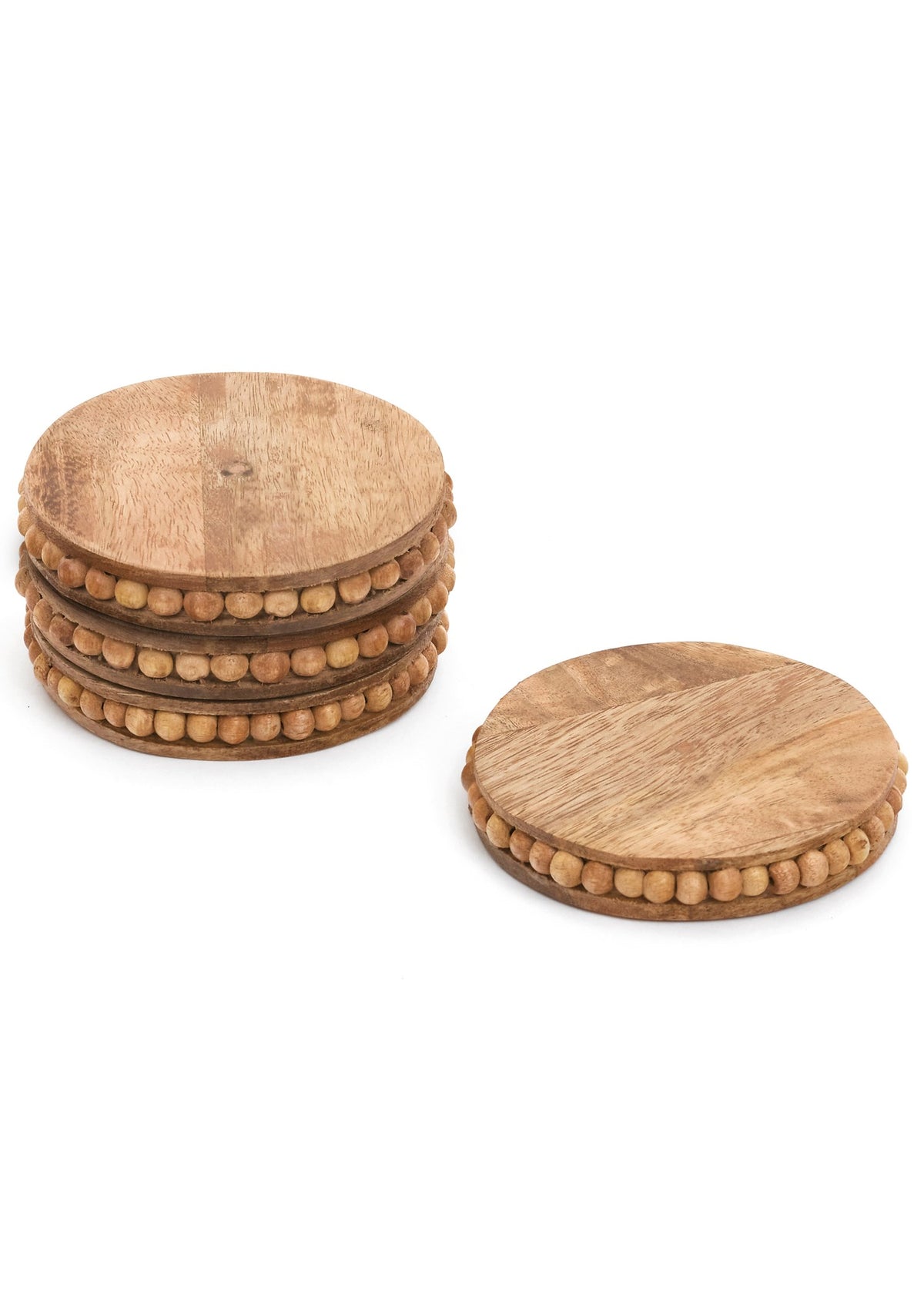 BEADED EDGE COASTERS