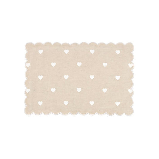NATURAL HEARTS PLACEMATS S/4