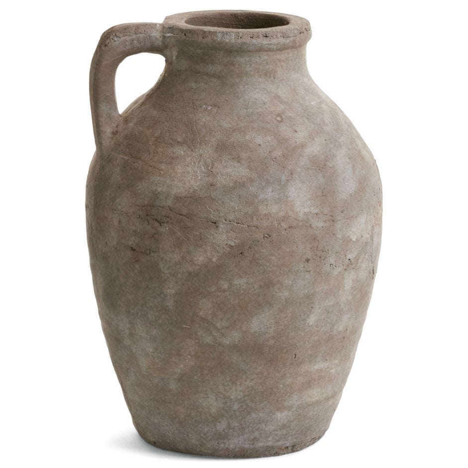 GREIGE WASH TEXTURED VASE
