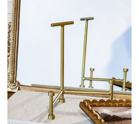 BRASS ANTIQUE ROUND FOOT EASEL