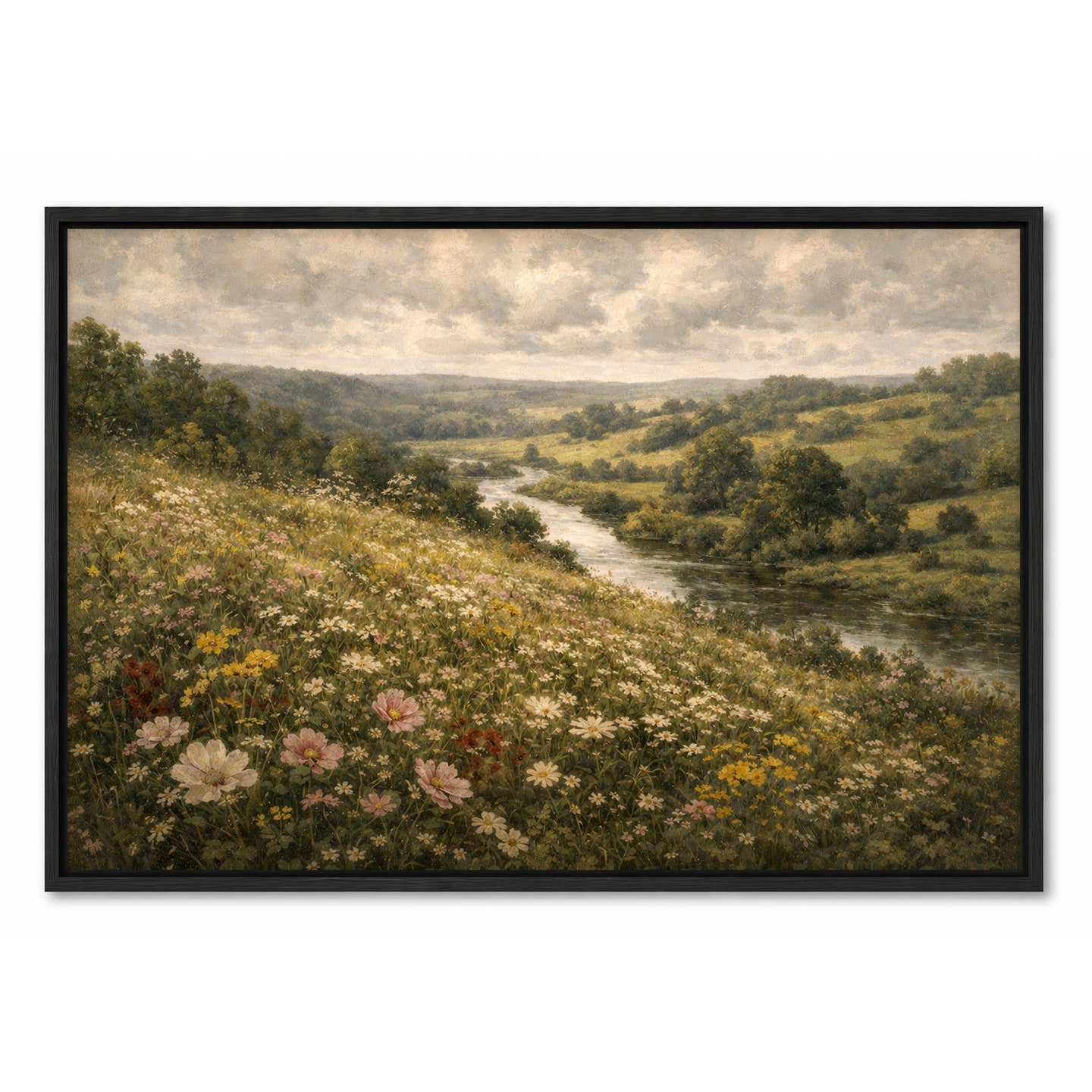 VINTAGE MEADOW CANVAS PRINT