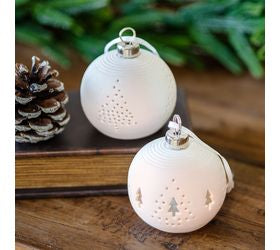 CERAMIC LED TREE ORNAMENTS