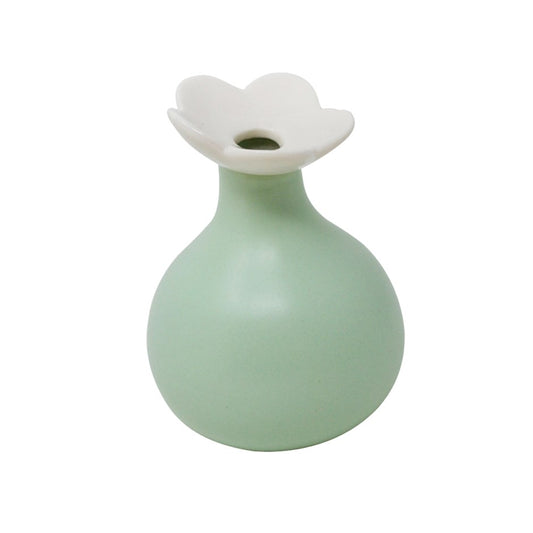 GREEN FLOWER BUD VASE