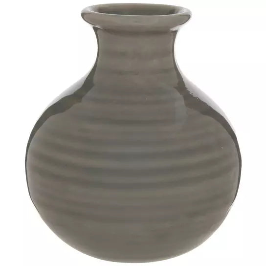 CRACKLED BUD VASE