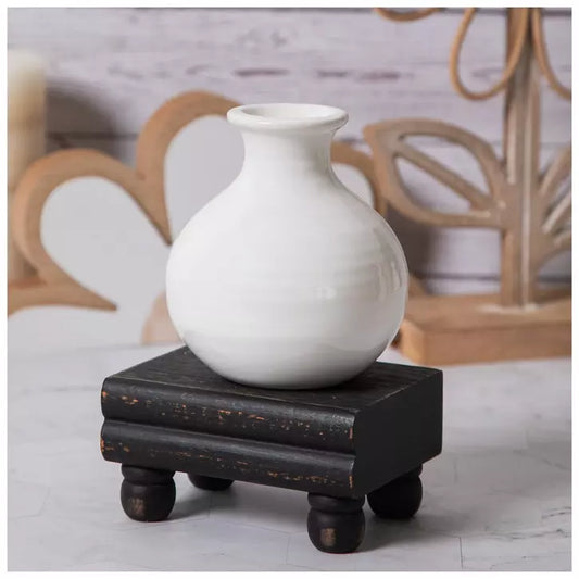 CRACKLED BUD VASE