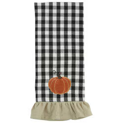 CHECKERED PUMPKIN DISHTOWEL