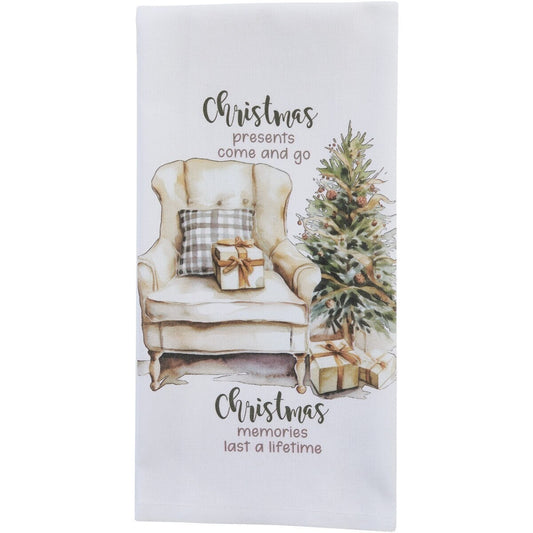 CHRISTMAS MEMORIES TEA TOWEL