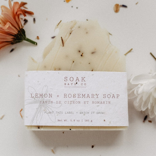 LEMON + ROSEMARY SOAP BAR
