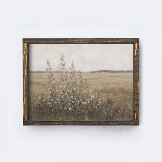 SPRING MEADOW WOOD FRAMED PRINT