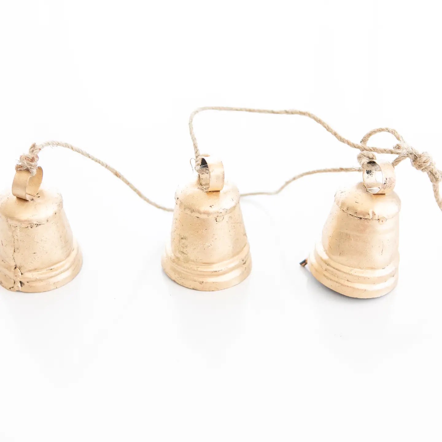 THREE BRASS CONE BELLS