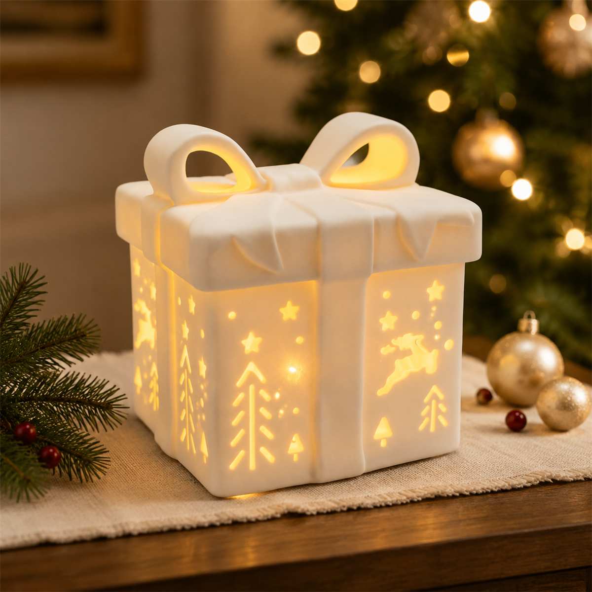 LED PORCELAIN GIFT BOX