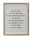 WE ARE FAMILY WALL ART