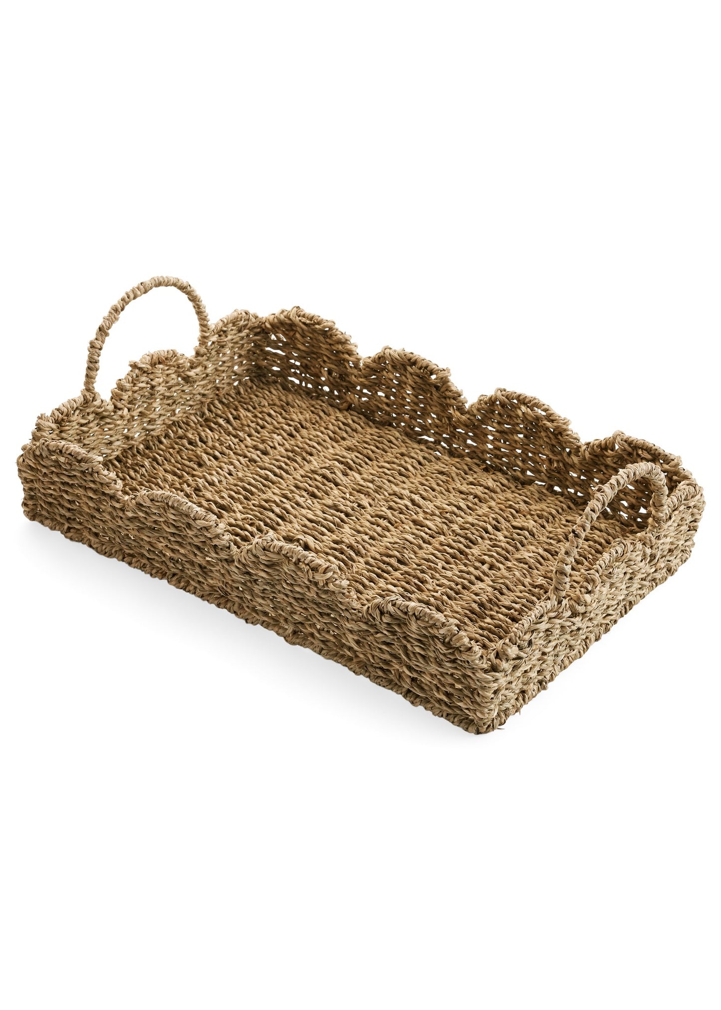 SEAGRASS SCALLOPED EDGE TRAY