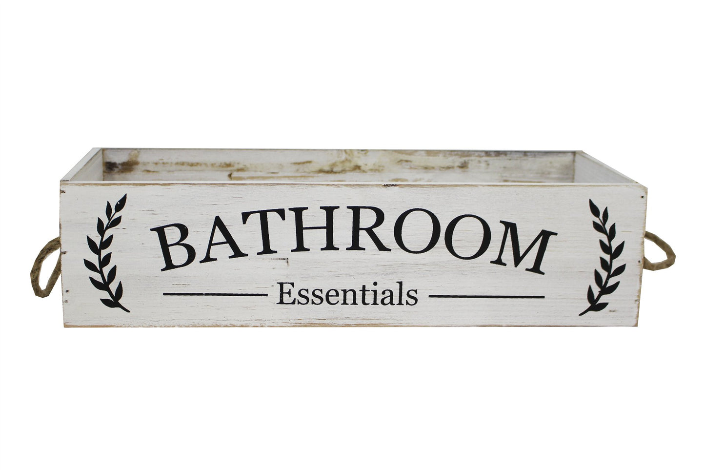 BATHROOM ESSENTIALS WOOD BOX