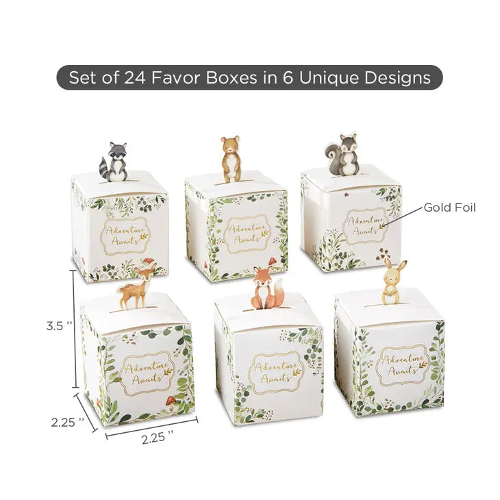 WOODLAND BABY FAVOR BOX