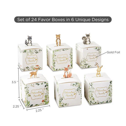 WOODLAND BABY FAVOR BOX