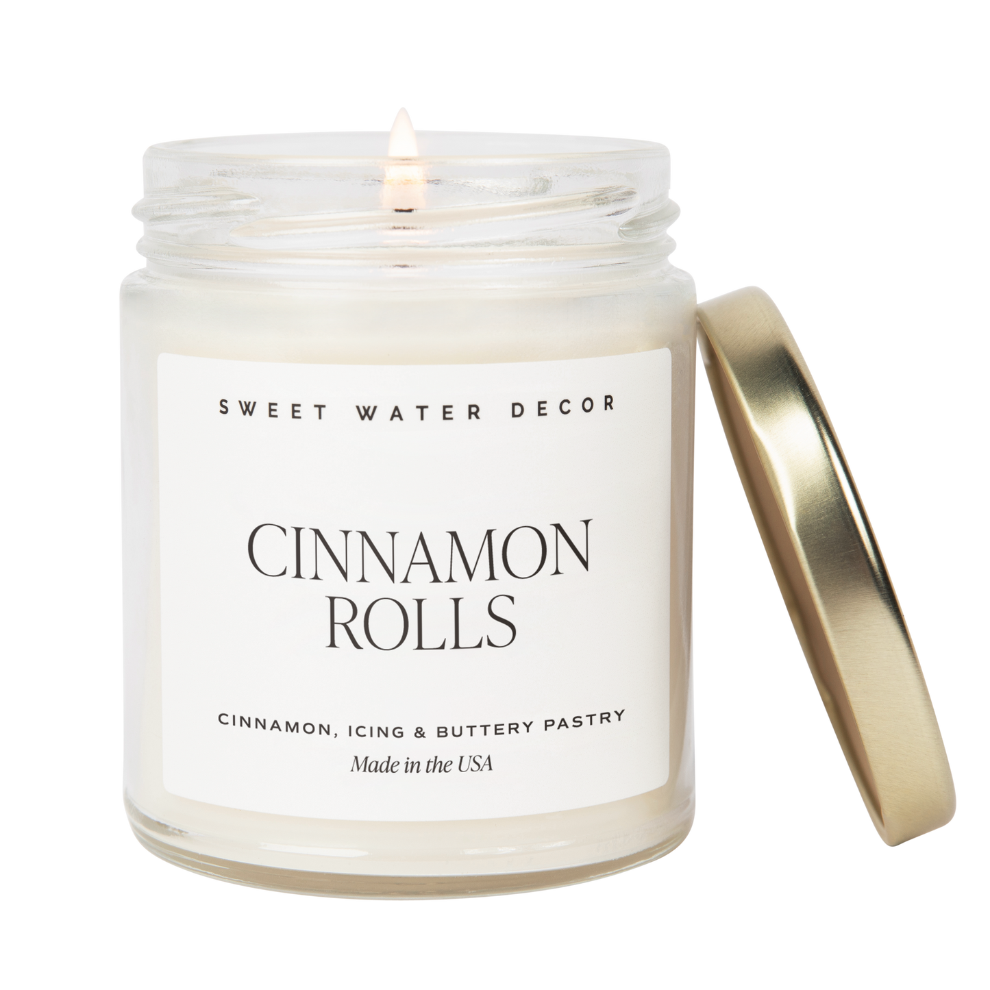 CINNAMON ROLLS GLASS JAR CANDLE