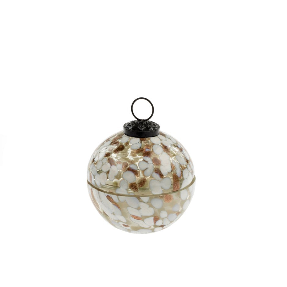 CONFETTI GLASS BAUBLE CANDLE