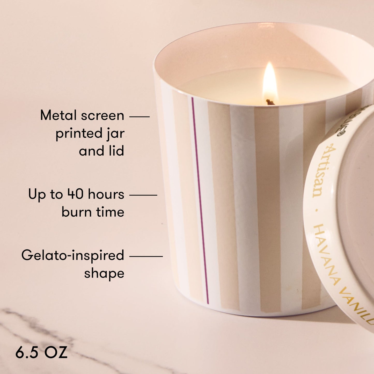 HAVANA VANILLA CAFFE CAPRI GELATO CANDLE