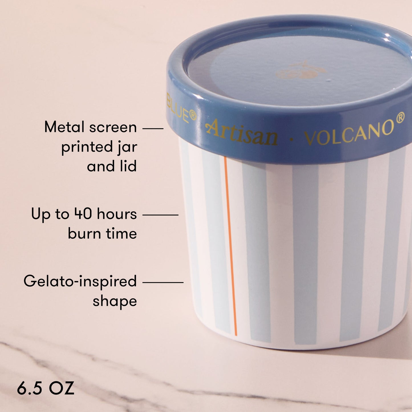 VOLCANO CAFFE CAPRI GELATO CANDLE