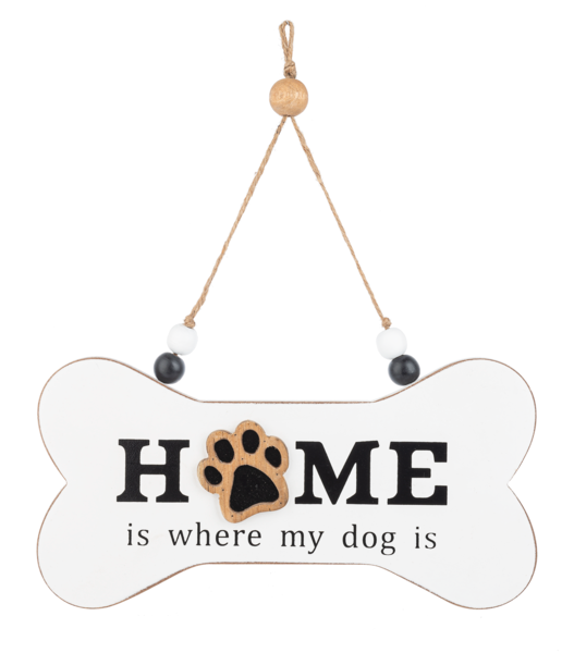 HOME IS WHERE MY DOG IS WALL DECOR