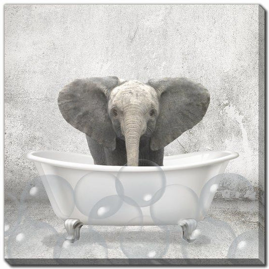 BABY ELEPHANT BATH CANVAS