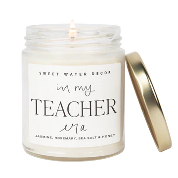 IN MY TEACHER ERA CLEAR GLASS CANDLE