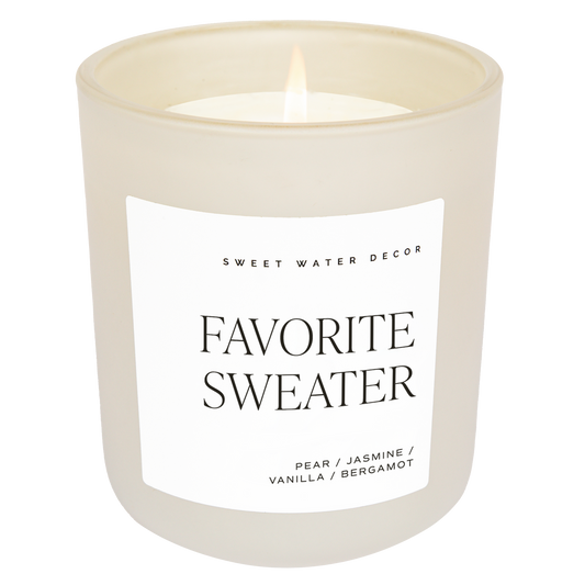 FAVOURITE SWEATER 15 OZ TAN MATTE JAR