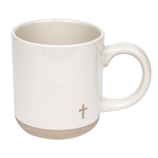CROSS STONEWARE COFFEE MUG