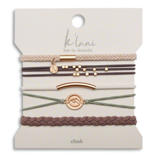 KLANI HAIR TIE & BRACELET - CLIMB