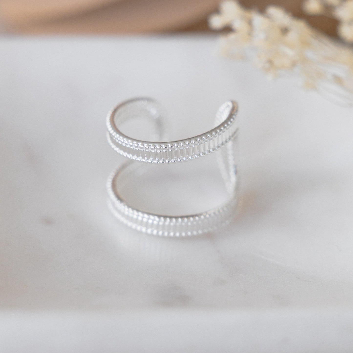 SILVER CONTOUR RING