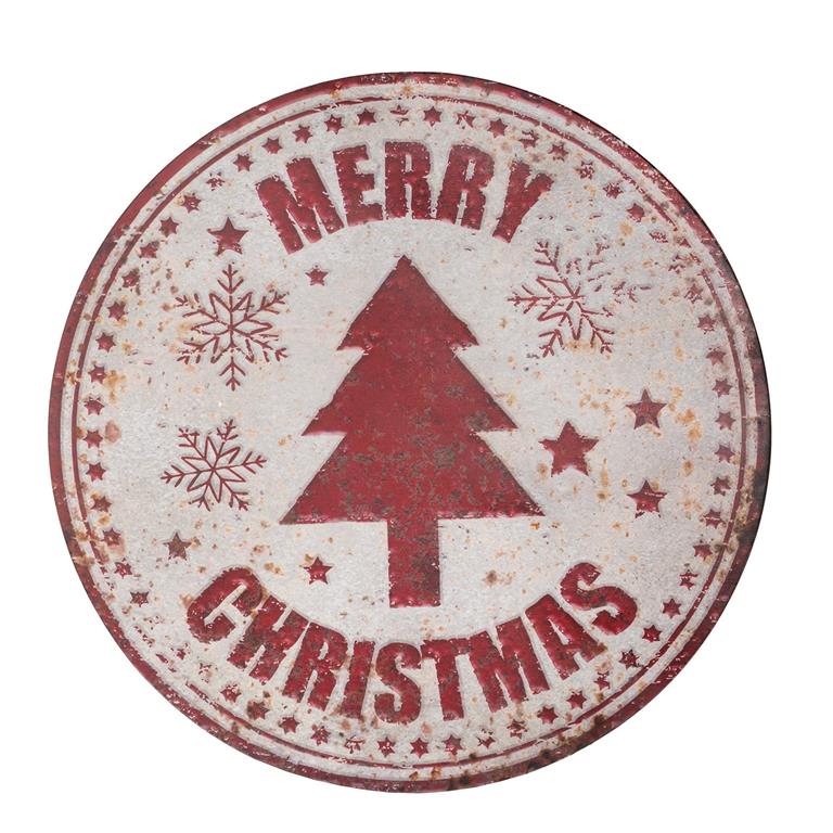 MERRY CHRISTMAS TIN SIGN