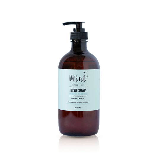 MINT DISH SOAP - PLASTIC BOTTLE