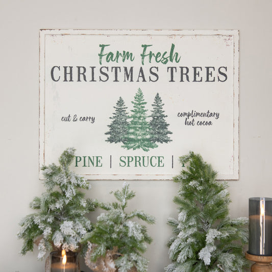 FARM FRESH CHRISTMAS TREE SIGN