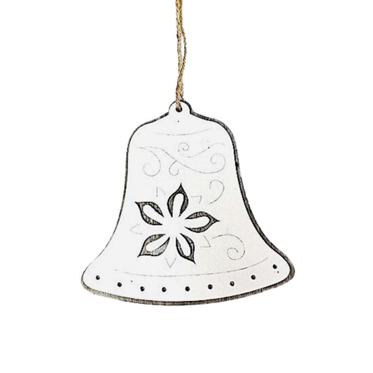 WHITE BELL ORNAMENT