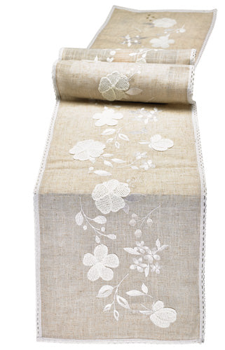 PETAL LACE TABLE RUNNER 14x72"