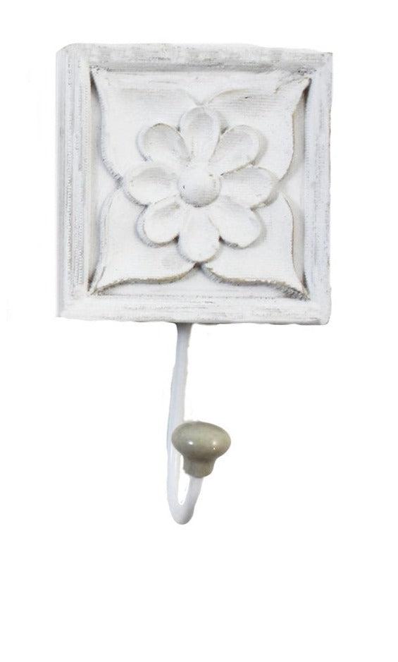 SQUARE FLOWER WALL HOOKS