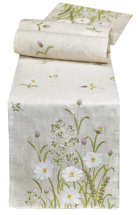 FLORAL MEADOW TABLE RUNNER 14x72"