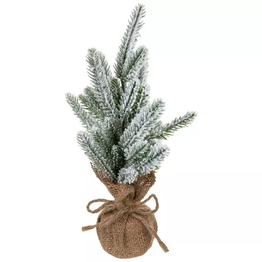 MINI FLOCKED SPRUCE TREE