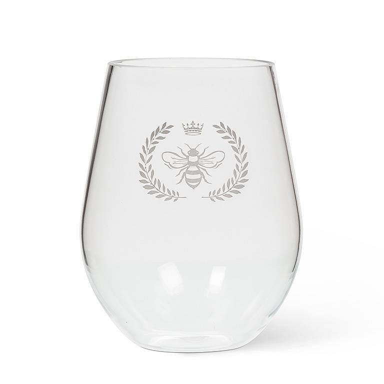 FROST BEE WINE GLASS