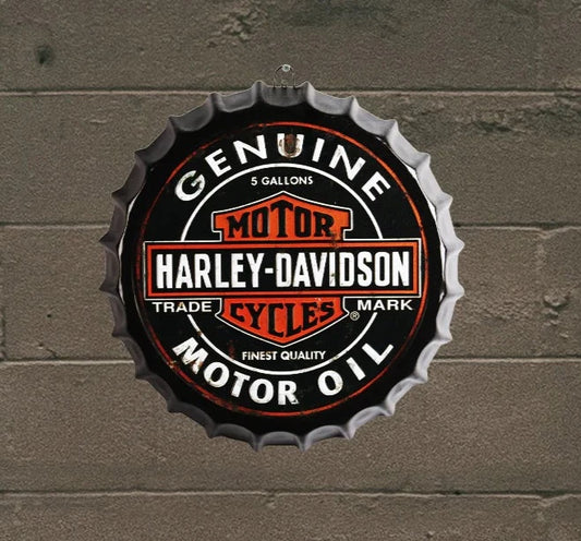 HARLEY-DAVIDSON BOTTLE CAP SIGN