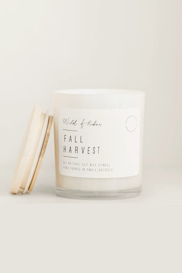 FALL HARVEST WOOD WICK CANDLE