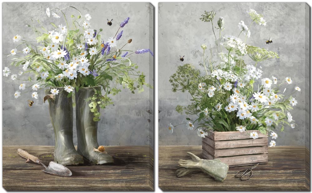 CANVAS GARDEN PRINTS S/2